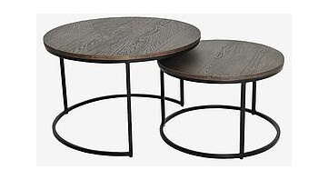 Duett sidebord sett Ø60