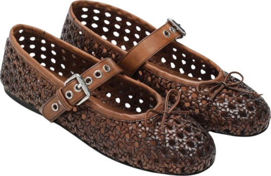 Miu Miu Dame Sko Brun 37 1/2 EU,