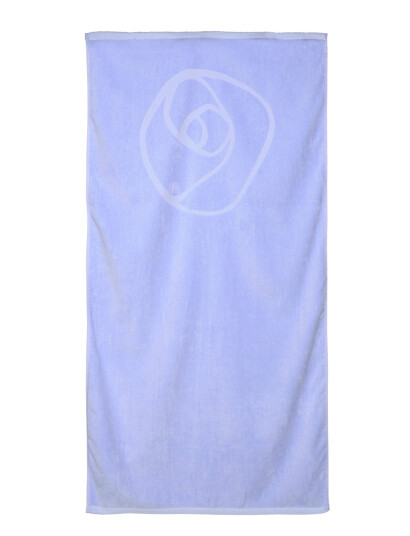 Rosemunde Towel 70X140Cm - Blue - ONE SIZE