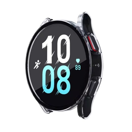 INCOVER Samsung Galaxy Watch 4/5 (40 mm) Deksel i Hardplast med Innebygd Skjermbeskyttelse - Gjennomsiktig INCOVER Samsung Galaxy Watch 4/5 (40 mm) Deksel i Hardplast med Innebygd Skjermbeskyttelse - Gjennomsiktig
