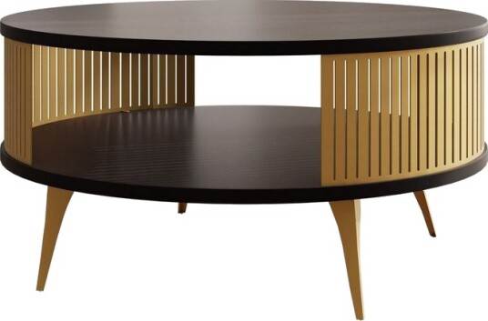 Galia Sofabord 75 cm - Gull/Svart
