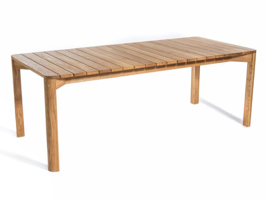 Skargaarden Korsö spisebord Teak 200 x 90 cm Brun