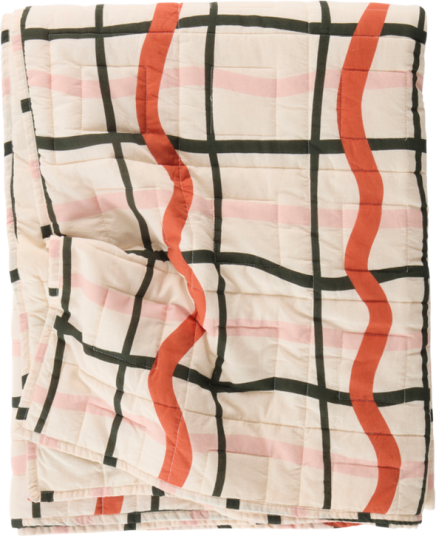 PINNER sengeteppe Beige/multi 90X130