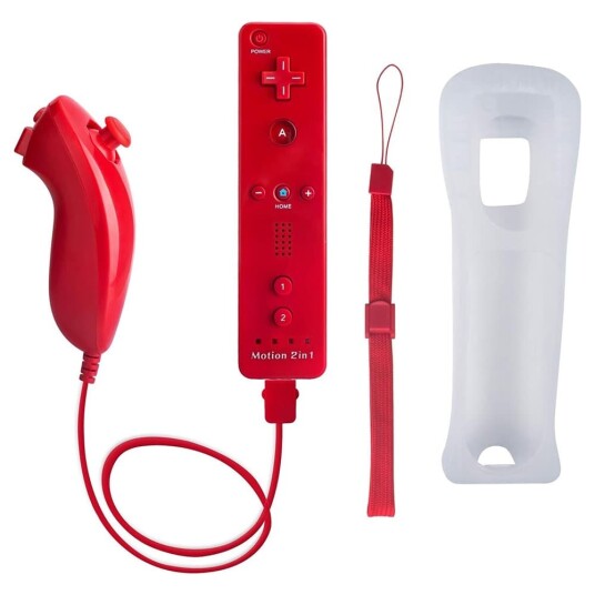 Kompatibel med Wii kontroller Set Motion Plus Bulk Red Kompatibel med Wii kontroller Set Motion Plus Bulk Red
