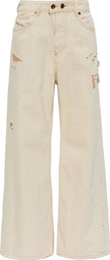 Diesel Dame Jeans Beige W27,
