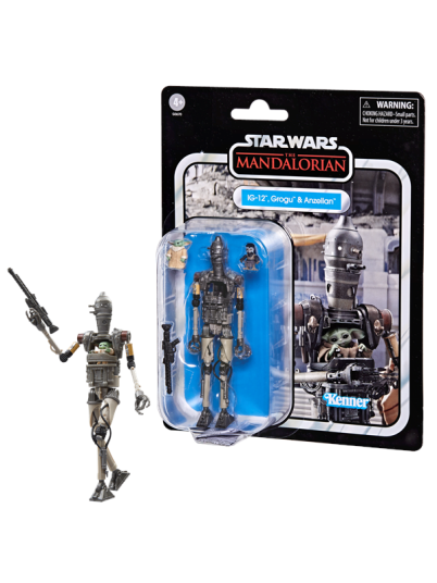 Star Wars The Mandalorian The Vintage Collection IG 12 Grogu & Anzellan 9.5 cm
