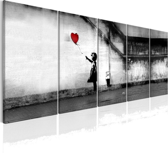 Bilde Banksy Runaway Balloon 200x80 Artgeist sp. z o. o.