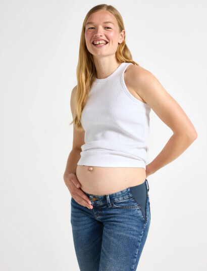 Lindex Top Racer Back Mom - White - XS