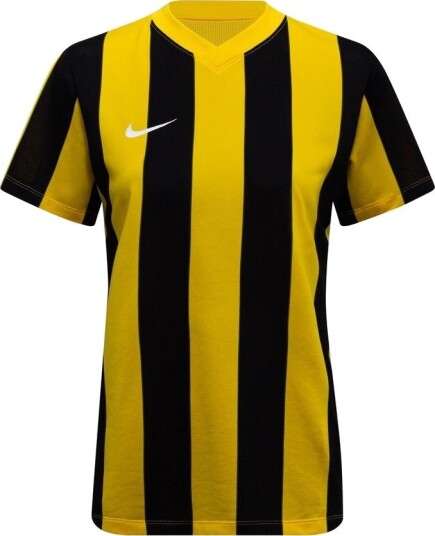 Nike Spillerdrakt Dri fit Striped Division V Tour Yellow/svart/hvit Kvinner størrelse X Small