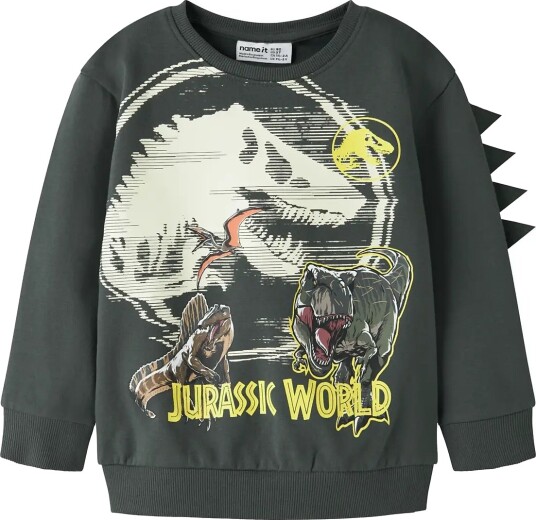 Name It Nmmjal Jurassic Nreg Sweat Bru Noos Sky Khaki green 86 Name It Nmmjal Jurassic Nreg Sweat Bru Noos Sky Khaki green 86