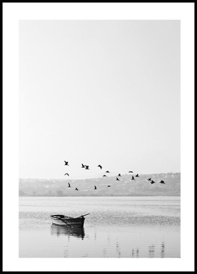 Birds Over Lake Plakat Plakat / 21x30cm