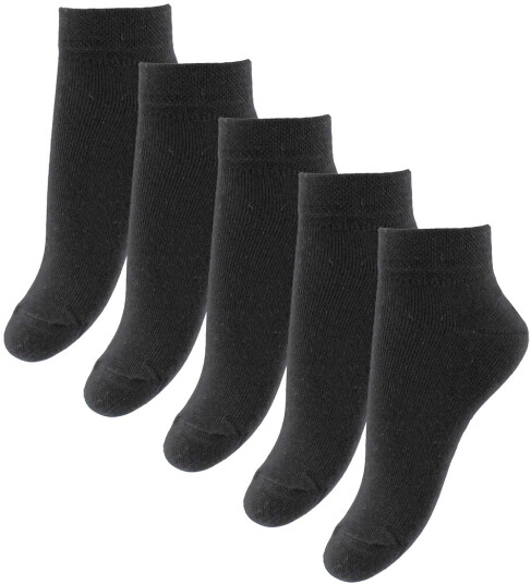 Fuzzies Ankelsokker 5 pack Svart 39/41 Sokker 39 41
