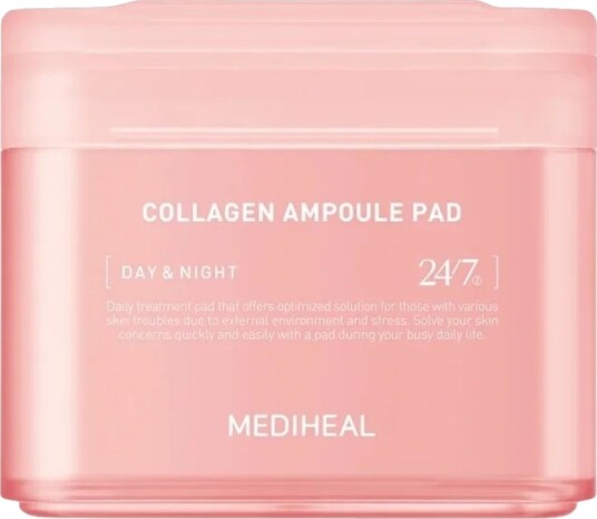 Mediheal Collagen Ampoule Pad 100 stk - Anti-aldringsbehandling for Glødende Hud