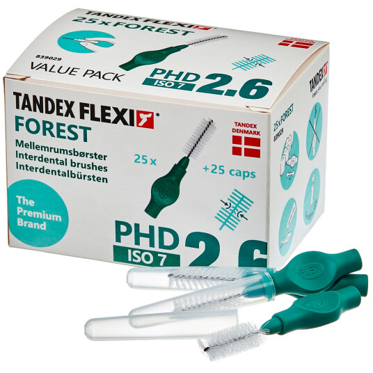 Tandex Flexi 25 stk. Spaltebørster ISO 7 FOREST Tandex Flexi 25 stk. Spaltebørster ISO 7 FOREST
