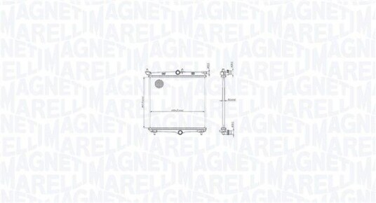 Radiator MAGNETI MARELLI 350213216500