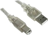 Inline 34510T 1 M Usb A Usb B Gjennomsiktig