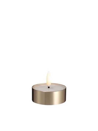 Moods & More LED Melted tealight   Metal brass finish