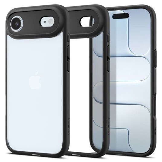 Spigen Ultra Hybrid Mobildeksel til iPhone 17 Air - Gjennomsiktig og Matt Sort