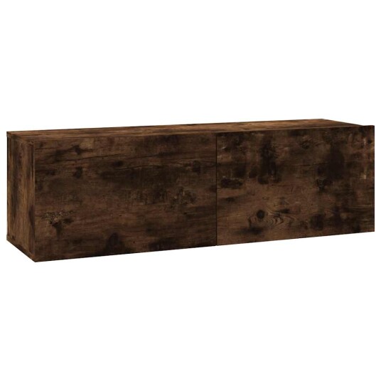 vidaXL TV-benk røkt eik 100x30x30 cm konstruert tre