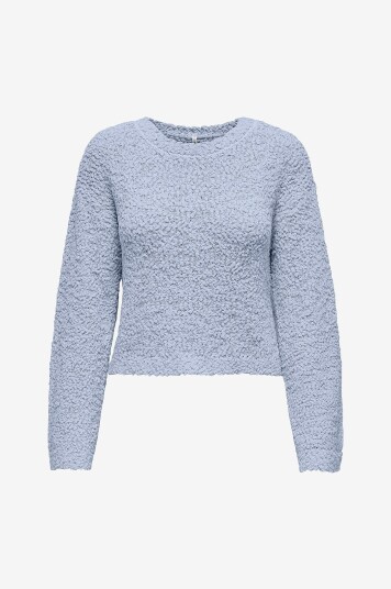 Only - Genser onlGloria LS Popcorn O-neck Knt - Blå