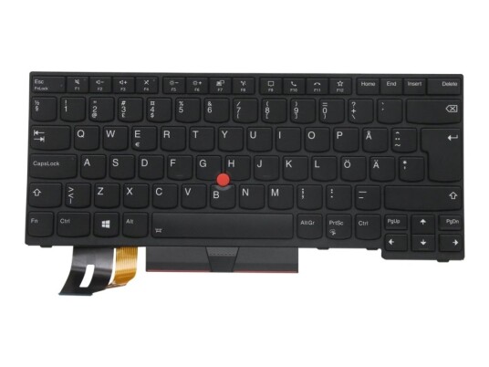Lite-On - Erstatningstastatur For Bærbar Pc - Med Trackpoint - Bakbelysning - Qwerty - Svensk/Finsk - Svart - For Thinkpad P14s Gen 1 P14s Gen 2 T14 Gen 1 T14 Gen 2