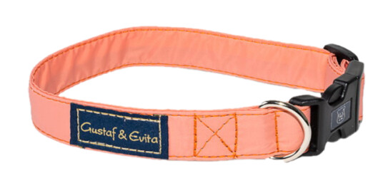Justerbart hundehalsbånd Peach 35cm