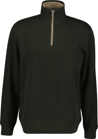Gant Sacker Rib Half Zip DARK MOSS GREEN 3XL