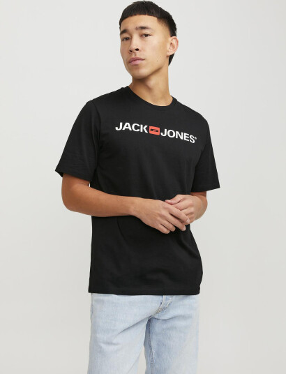Jack & Jones Jjecorp Old Logo Tee Ss O-Neck  Noos - Black - XS