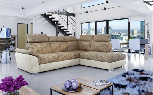 Seksjon Eltap Loreto 260x210x102 cm Berlin 03 Soft 33 Beige Høyre