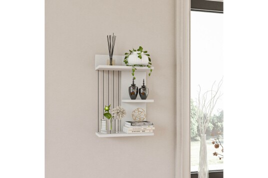 Vegghylle Jannis 40x19 cm Hvit
