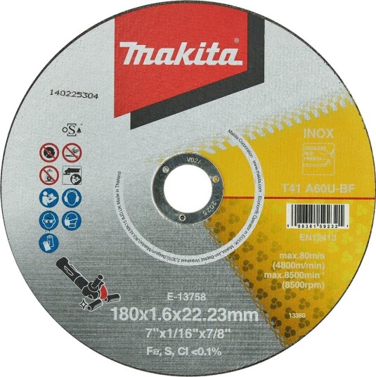 Makita Kappeskive Rustfritt 180mm E-13758