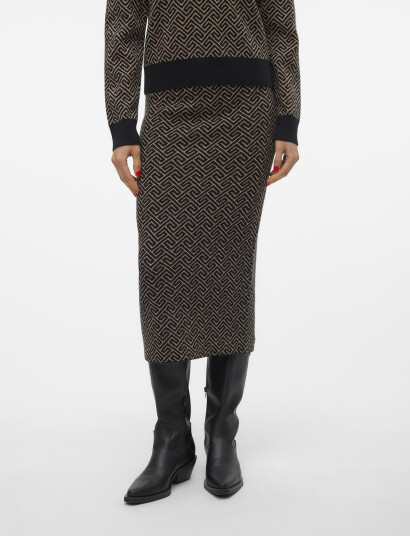 Vero Moda Vmaria Art Nw Pencil Skirt Ga - Black - XS