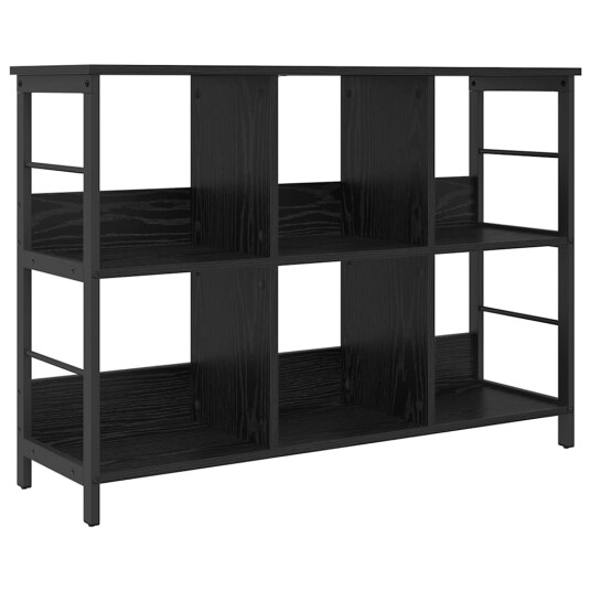  Bokhylle Svart Eik 102 x 32 x 72,5 cm Konstruert tre