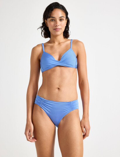 Lindex Brief Bikini Bella Rouched Shi - Blue - S