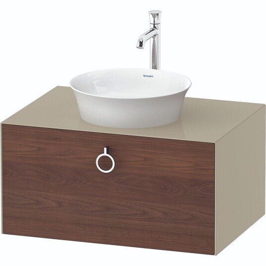 Duravit White Tulip Servantskap 1 skuff 80x55x40,8 cm Valnøtt/Taupe Høyglans