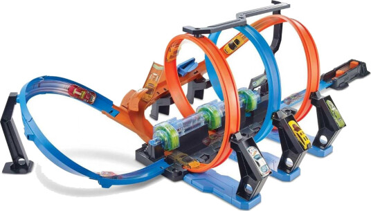 Hot Wheels Corkscrew Crash Track Action racing bilbaner FTB65 Hot Wheels Corkscrew Crash Track Action racing bilbaner FTB65