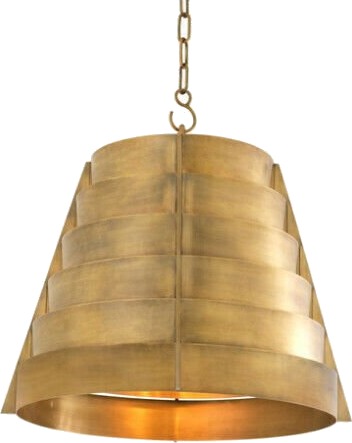Fitzroy taklampe messing