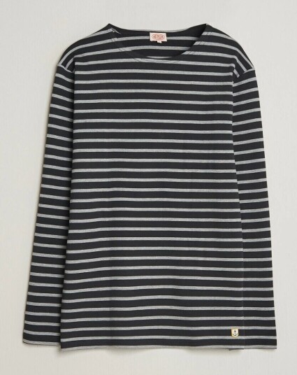 Armor lux Houat Héritage Stripe Long Sleeve T Shirt Black/Grey Armor lux Houat Héritage Stripe Long Sleeve T Shirt Black/Grey