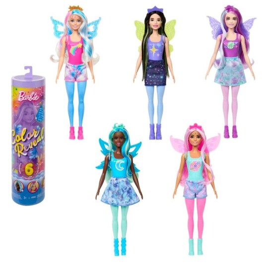 Barbie Color Reveal Dukke M 6 Overraskelser Rainbow Galaxy