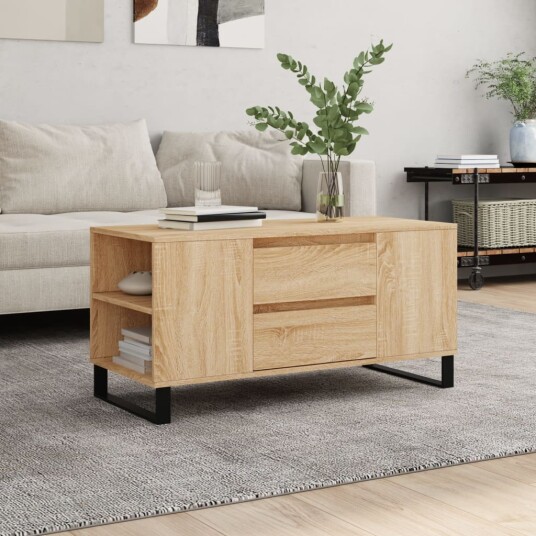 Salongbord sonoma eik 102x44,5x50 cm konstruert tre 8721012113183