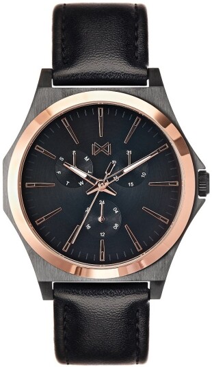 Mark Maddox Herreklokke HC7102 57 Classic Lær Ø40 mm