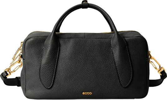 ECCO Ecco Bowling Bag M Pebble Leather Black ONE SIZE ECCO Ecco Bowling Bag M Pebble Leather Black ONE SIZE