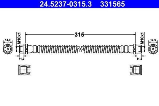 Bremseslange ATE 24.5237 0315.3 Bremseslange ATE 24.5237 0315.3