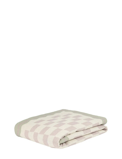 NOBODINOZ Vibes Quilt In French Linen 115X145 - Cream - ONE SIZE