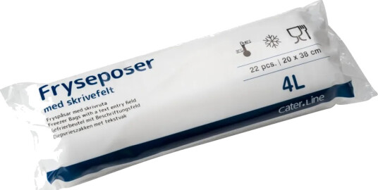 Frysepose Abena Cater Line 4 L Klar Ldpe/Jomfruelig 20X38 Cm 22 Poser/Per Rull 30 Ruller X 22 Poser Frysepose Abena Cater Line 4 L Klar Ldpe/Jomfruelig 20X38 Cm 22 Poser/Per Rull 30 Ruller X 22 Poser