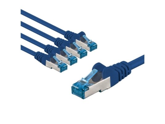 Goobay 67532 5 M Cat6a S/Ftp S-Stp Rj-45 Rj-45 Blå