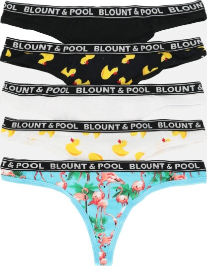 Blount & Pool Tropical String 5-Pack Black Yellow Duck L Undertøy Blount & Pool Tropical String 5-Pack Black Yellow Duck L Undertøy