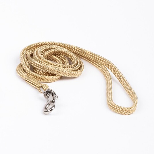 Show Dog Show Lead Med Sølvfarget Lås Beige (5 Mm) Show Dog Show Lead Med Sølvfarget Lås Beige (5 Mm)