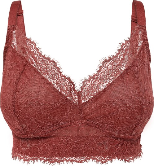 Understatement Underwear Lace Support Bra   RUST   3XL