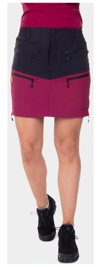 Swedemount Lofoten Stretch Skirt W Black/Burgundy 34 Korte Skjørt